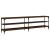 Comodă TV, stejar maro, 180x30x50 cm lemn prelucrat și metal GartenMobel Dekor
