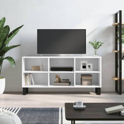 Comodă TV, alb, 103,5x30x50 cm, lemn compozit GartenMobel Dekor