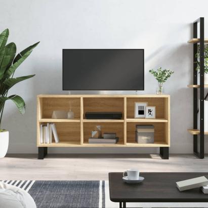 Comodă TV, stejar sonoma, 103,5x30x50 cm, lemn compozit GartenMobel Dekor