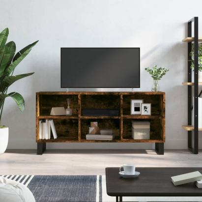 Comodă TV, stejar fumuriu, 103,5x30x50 cm, lemn compozit GartenMobel Dekor
