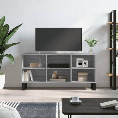 Comodă TV, gri sonoma, 103,5x30x50 cm, lemn compozit GartenMobel Dekor