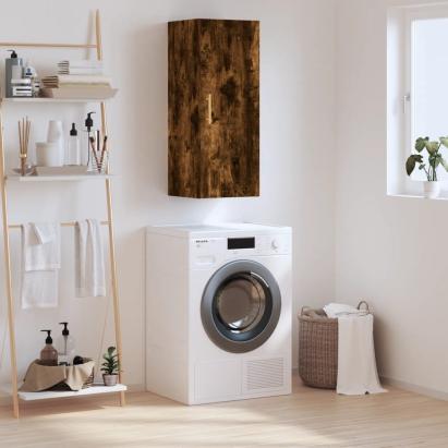 Dulap montat pe perete, stejar fumuriu, 34,5x34x90 cm GartenMobel Dekor