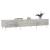 Comodă TV, gri beton, 150x36x30 cm, lemn prelucrat GartenMobel Dekor