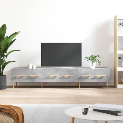 Comodă TV, gri beton, 150x36x30 cm, lemn prelucrat GartenMobel Dekor