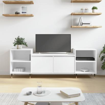 Comodă TV, alb, 160x35x55 cm, lemn prelucrat GartenMobel Dekor