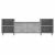 Comodă TV, gri beton, 160x35x55 cm, lemn prelucrat GartenMobel Dekor