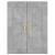 Dulap pe perete, gri beton, 69,5x34x90 cm, lemn prelucrat GartenMobel Dekor