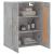 Dulap pe perete, gri beton, 69,5x34x90 cm, lemn prelucrat GartenMobel Dekor