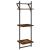 Set rafturi de perete cu bare, 6 buc., stejar fumuriu, lemn GartenMobel Dekor