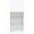 Comodă TV cu lumini LED, alb, 40,5x30x90 cm GartenMobel Dekor