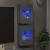 Comode de perete cu lumini LED pentru TV, 2 buc, gri sonoma, 40x30x60,5 cm GartenMobel Dekor