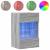 Comode de perete cu lumini LED pentru TV, 2 buc, gri sonoma, 40x30x60,5 cm GartenMobel Dekor