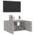 Comodă TV de perete cu lumini LED, gri sonoma, 60x35x31 cm GartenMobel Dekor