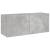 Comodă TV de perete cu lumini LED, gri beton, 100x35x41 cm GartenMobel Dekor