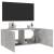 Comodă TV de perete cu lumini LED, gri beton, 100x35x41 cm GartenMobel Dekor