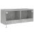 Comodă TV de perete cu lumini LED, gri beton, 100x35x41 cm GartenMobel Dekor