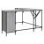 Birou, gri sonoma, 141x141x75 cm, lemn prelucrat GartenMobel Dekor