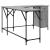 Birou, gri sonoma, 141x141x75 cm, lemn prelucrat GartenMobel Dekor