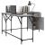 Birou, gri sonoma, 141x141x75 cm, lemn prelucrat GartenMobel Dekor