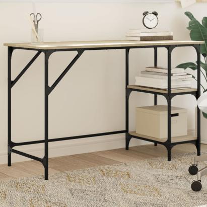 Birou, stejar sonoma, 120x50x75 cm, metal și lemn prelucrat GartenMobel Dekor
