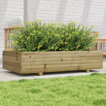 Jardinieră de grădină, 110x60x26,5 cm, lemn de pin impregnat GartenMobel Dekor