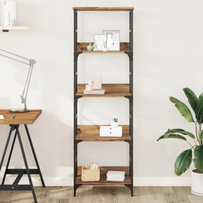 Bibliotecă, stejar artizanal, 50x33x153 cm, lemn prelucrat GartenMobel Dekor