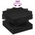 Măsuță cafea rotativă 360 grade, negru 50x50x34,5 cm GartenMobel Dekor