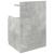 Noptiere 2 buc. cu 2 sertare, gri beton, 40x36,5x62 cm GartenMobel Dekor