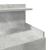 Noptiere 2 buc. cu 2 sertare, gri beton, 40x36,5x62 cm GartenMobel Dekor