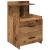 Noptiere 2 buc. cu 2 sertare, lemn vechi, 40x36,5x62 cm GartenMobel Dekor