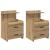 Noptiere 2 buc. cu 2 sertare, stejar artizanal, 40x36,5x62 cm GartenMobel Dekor