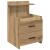 Noptiere 2 buc. cu 2 sertare, stejar artizanal, 40x36,5x62 cm GartenMobel Dekor