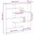 Raft cubic de perete cu 7 compartimente negru lemn prelucrat GartenMobel Dekor