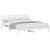 Cadru de pat cu headboard Alb 180 x 200 cm Lemn masiv de pin GartenMobel Dekor