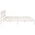Cadru de pat cu headboard Alb 180 x 200 cm Lemn masiv de pin GartenMobel Dekor