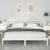 Cadru de pat cu headboard Alb 180 x 200 cm Lemn masiv de pin GartenMobel Dekor