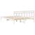 Cadru de pat cu headboard Alb 160 x 200 cm Lemn masiv de pin GartenMobel Dekor