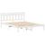 Cadru de pat cu headboard Alb 160 x 200 cm Lemn masiv de pin GartenMobel Dekor
