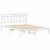 Cadru de pat cu headboard Alb 120 x 190 cm Lemn de brad GartenMobel Dekor