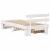 Cadru de pat cu sertar cu headboard cu depozitare Alb 100 x 200 cm Lemn de brad solid GartenMobel Dekor