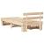 Cadru de pat cu sertar cu headboard cu depozitare Maro 80 x 200 cm Lemn de brad solid GartenMobel Dekor