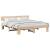 Cadru de pat cu headboard Maro 180 x 200 cm Lemn de brad solid GartenMobel Dekor