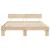 Cadru de pat cu headboard Maro 180 x 200 cm Lemn de brad solid GartenMobel Dekor