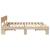 Cadru de pat cu headboard Maro 180 x 200 cm Lemn de brad solid GartenMobel Dekor