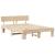 Cadru de pat cu headboard Maro 150 x 200 cm Lemn de brad solid GartenMobel Dekor