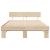 Cadru de pat cu headboard Maro 150 x 200 cm Lemn de brad solid GartenMobel Dekor