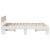 Cadru de pat cu headboard Alb 150 x 200 cm Lemn de brad solid GartenMobel Dekor