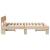 Cadru de pat cu headboard Maro 140 x 200 cm Lemn de brad solid GartenMobel Dekor