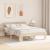 Cadru de pat cu headboard Maro 140 x 200 cm Lemn de brad solid GartenMobel Dekor