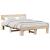 Cadru de pat cu headboard Maro 140 x 200 cm Lemn de brad solid GartenMobel Dekor